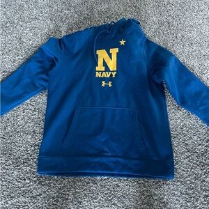 Under Armour Kids Blue Hoodie with Yellow Accents